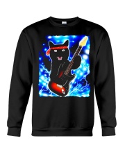 Cat Guitar Shirt Rock Band Tshirts Epic Solo Conce Crewneck Sweatshirt thumbnail