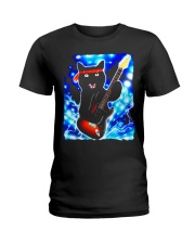 Cat Guitar Shirt Rock Band Tshirts Epic Solo Conce Ladies T-Shirt thumbnail