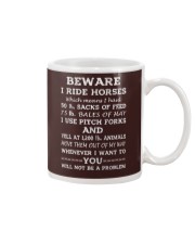 BEWARE I RIDE HORSES - 1 DAY LEFT Mug thumbnail