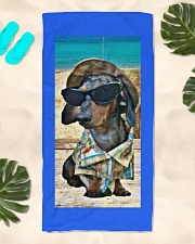 Beachin' it with Hank Beach Towel aos-towelbeach-vertical-front-lifestyle-2