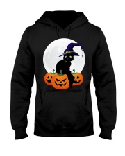 Cute Black Cat Halloween Pumpkin TShirt Hooded Sweatshirt thumbnail