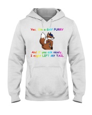 Yes I'm a gay furry and if you ask ni Hooded Sweatshirt thumbnail