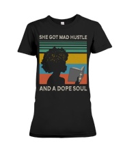 Black Woman And A Dope Soul Premium Fit Ladies Tee thumbnail