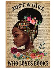 Just A Black Girl who loves books Vertical Poster tile