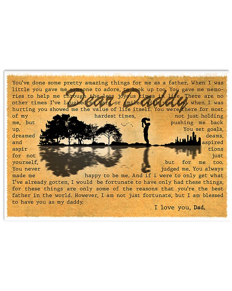 I Love You Dad 17x11 Poster