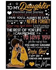 To My Daughter 11x17 Poster front