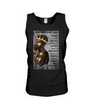 Black King God Says Unisex Tank tile