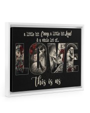 Sugar Skull Couple Whole Lot Of Love Floating Framed Canvas Prints White tile