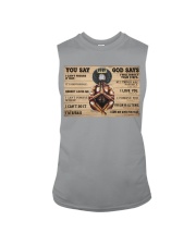 Black Man You Say God Says Sleeveless Tee tile