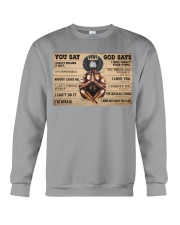 Black Man You Say God Says Crewneck Sweatshirt tile