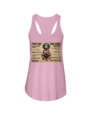 Black Man You Say God Says Ladies Flowy Tank tile