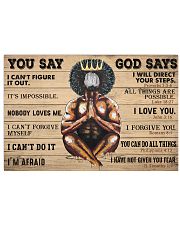 Black Man You Say God Says Horizontal Poster tile