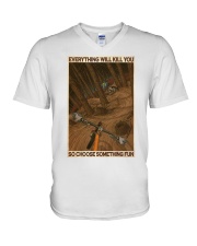 MTB Choose Something Fun V-Neck T-Shirt tile