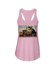 Dachshund Motorcycle Ladies Flowy Tank tile