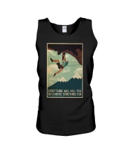 Rock Climbing So Choose Somthing Fun Unisex Tank tile