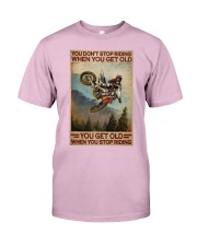 Motocross Stop Riding Classic T-Shirt tile
