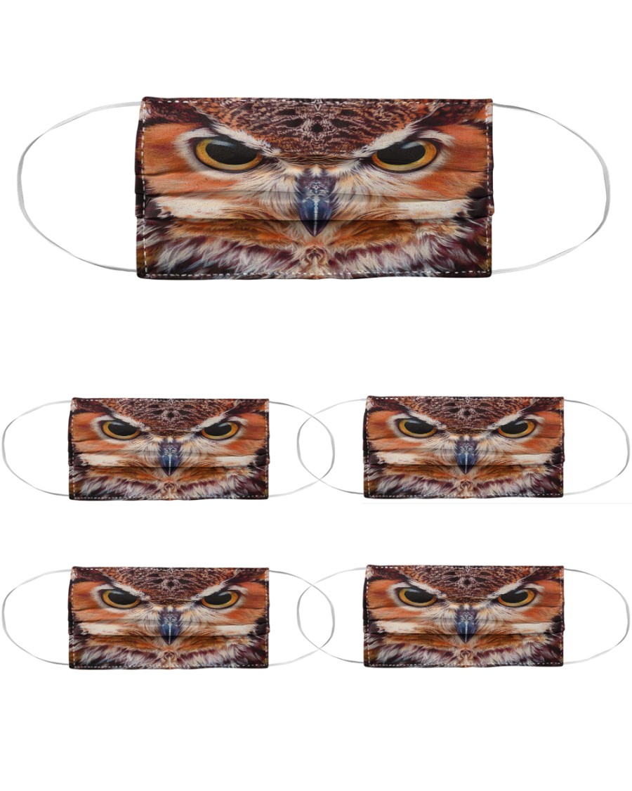 Owl Cloth Face Mask - 5 Pack