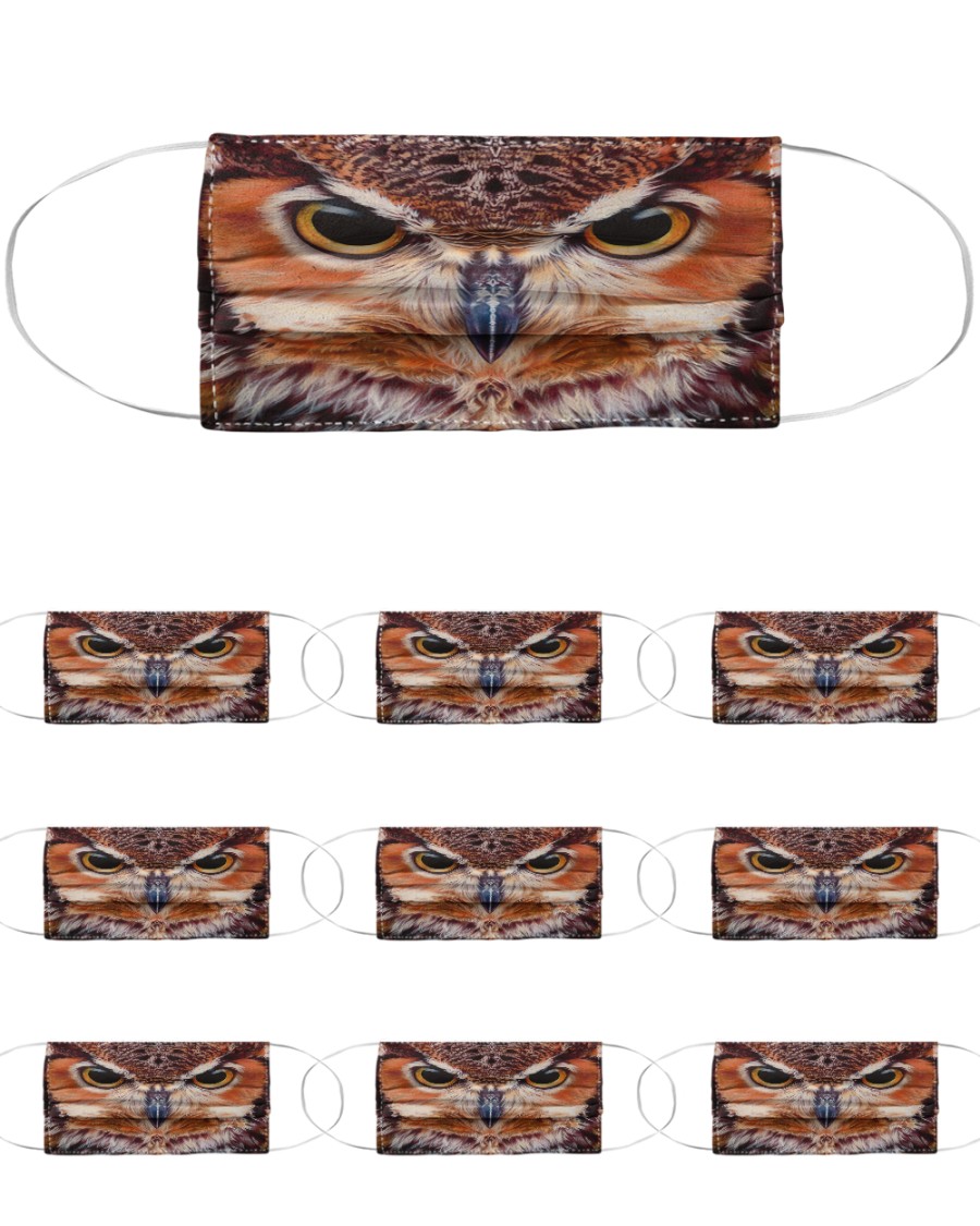 Owl Cloth Face Mask - 10 Pack