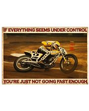 Vintage Flat Track Under Control 36x24 Poster front