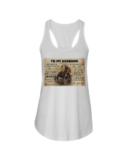 Horse Couple To My Husband Ladies Flowy Tank tile