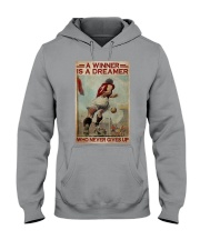 Football A Winner Is A Dreamer Hooded Sweatshirt tile