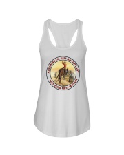 Cowgirl Asumming Ladies Flowy Tank tile