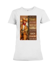 Cowgirl I Am The Storm Premium Fit Ladies Tee tile