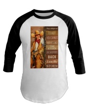 Cowgirl I Am The Storm Baseball Tee tile