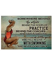 Swimming Somewhere Behind The Athlete 36x24 Poster front