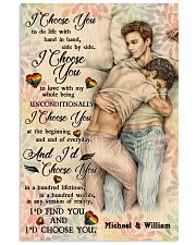 Gay Couple I Choose You Vertical Poster tile