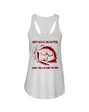 Jesus Surf On Wine Ladies Flowy Tank tile