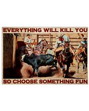 Bull Charreria Choose Something Fun 36x24 Poster front