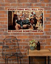 Bull Charreria Choose Something Fun 36x24 Poster poster-landscape-36x24-lifestyle-20