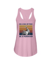 Be A Purrmaid Ladies Flowy Tank tile