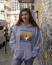 Be A Purrmaid Hooded Sweatshirt lifestyle-unisex-hoodie-front-1