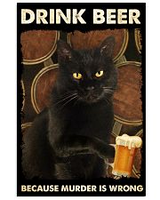 Cat Drink Beer 24x36 Poster front