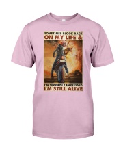 Boy Wanted To Become A Biker Classic T-Shirt tile