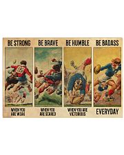 Vintage Rugby Be Badass 36x24 Poster front