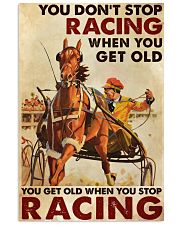 Harness You Dont Stop Racing 24x36 Poster front