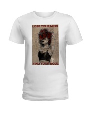 Lose Your Mind Book Page Body Ladies T-Shirt tile