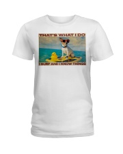 Jack Russel Surf Know Things Ladies T-Shirt tile
