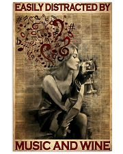 Distracted By Music And Wine 24x36 Poster front