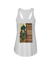 Cowboy I Ride Ladies Flowy Tank tile