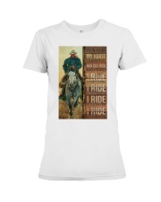 Cowboy I Ride Premium Fit Ladies Tee tile