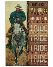 Cowboy I Ride Vertical Poster tile