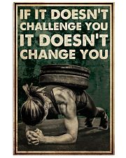 Gym Girl What Challenge You Change You Vertical Poster tile