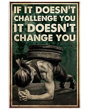 Gym Girl What Challenge You Change You 24x36 Poster front