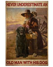 Old Man With Black Lab 24x36 Poster front