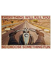Riding Motorcycle Choose Something Fun 36x24 Poster front
