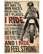 Motorcycle GIrl I Dont Ride My Bike 24x36 Poster front